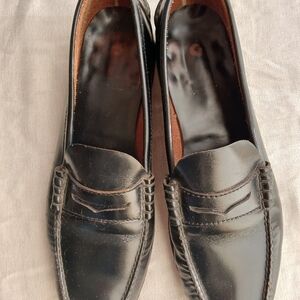 Classic Black Leather Loafers